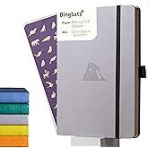 Dingbats - Earth Dotted A5 Medium Notebook, Glicine Arctic - Hardcover - Cream 100gsm Ink-Proof Paper - Numbered Pages, Index & Key Pages