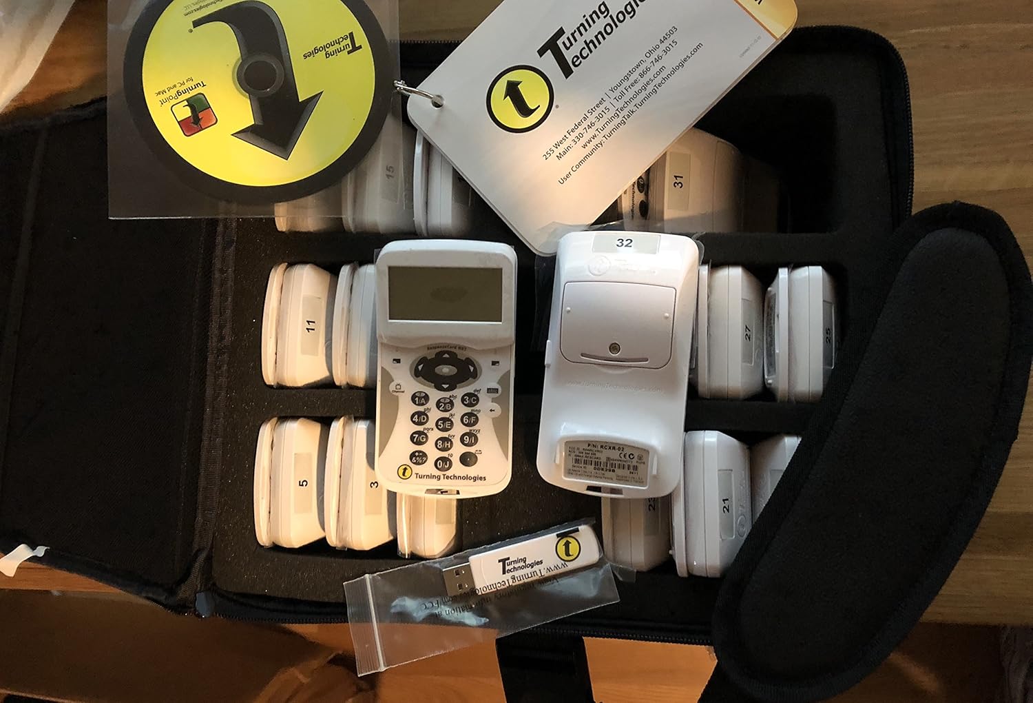 TurningPoint ResponseCard XR NXT Classroom 32 RCXR02 Clicker Set LCD