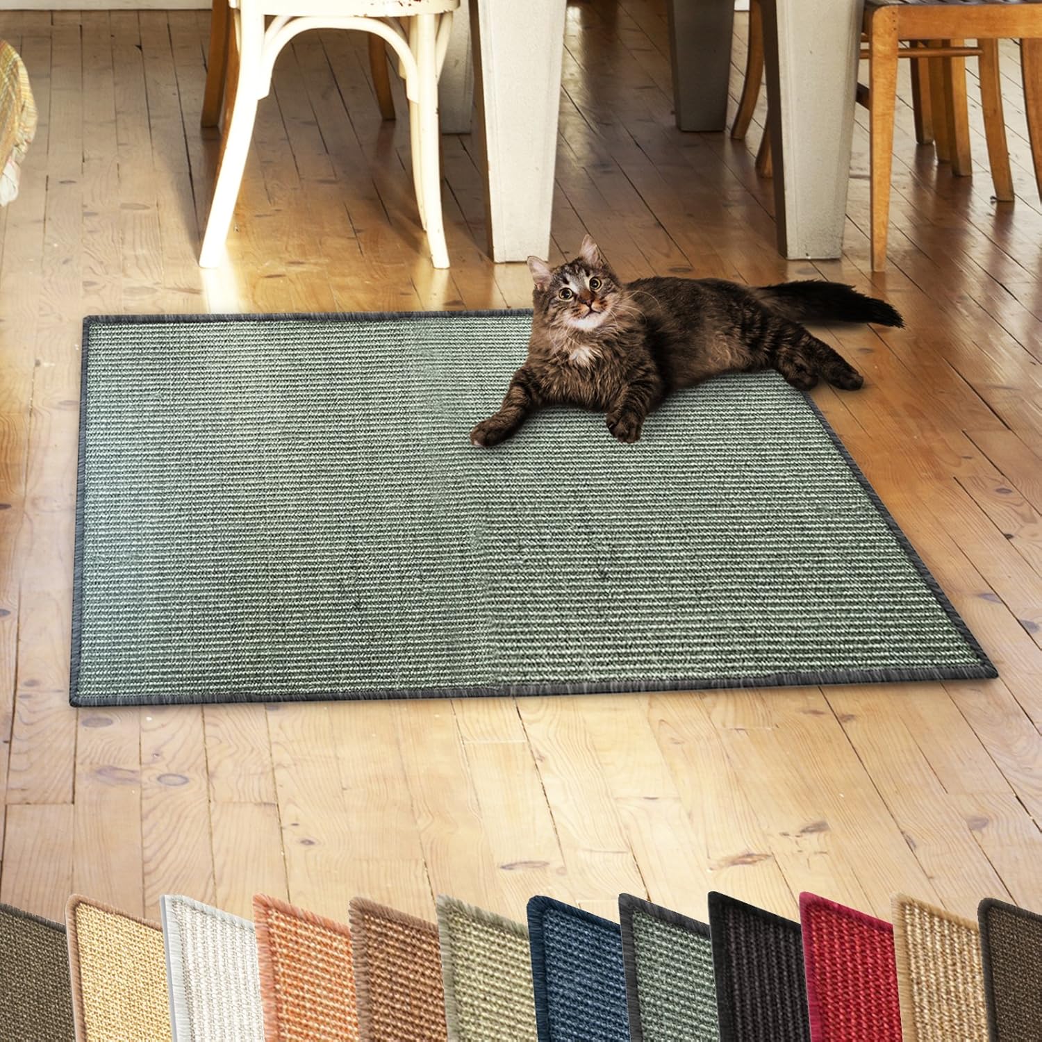 casa pura Sisal Cat Scratch Mat Perfect Scratching Mat for Cats