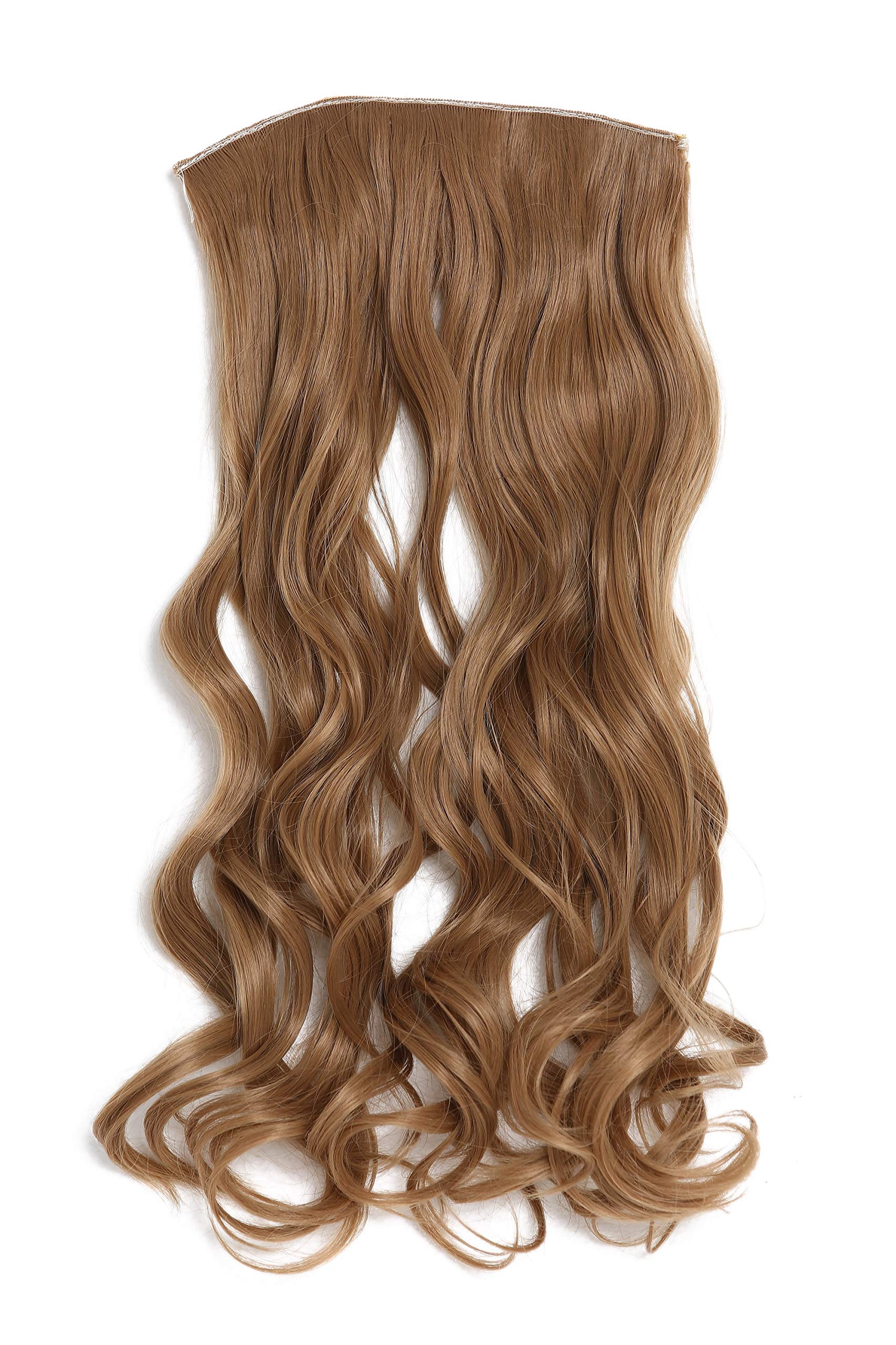 WIG ME UP - YZF-3180-22 Hairpiece Halfwig (half wig) 5 Microclip Clip-In Extension wide full back of head long curled curls dark blond