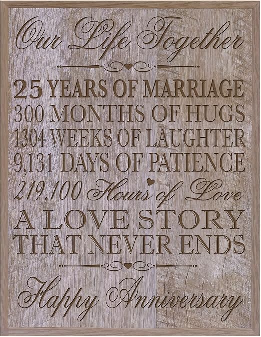 25th anniversary gifts for him amazon
