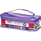 Red by Kiss 30 PCS Flexi Rods, Flexible Curling Rods, Twist Foam Hair Rollers, No Heat Hair Curlers 10" Sets