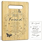 Best Friend Birthday Gift Idea, Recipe for Special Friends Cutting Board, Bamboo Cutting Board Kitchen Decor, Housewarming Personalised Gifts for Friends Women, Best Friend Ever Gifts -09