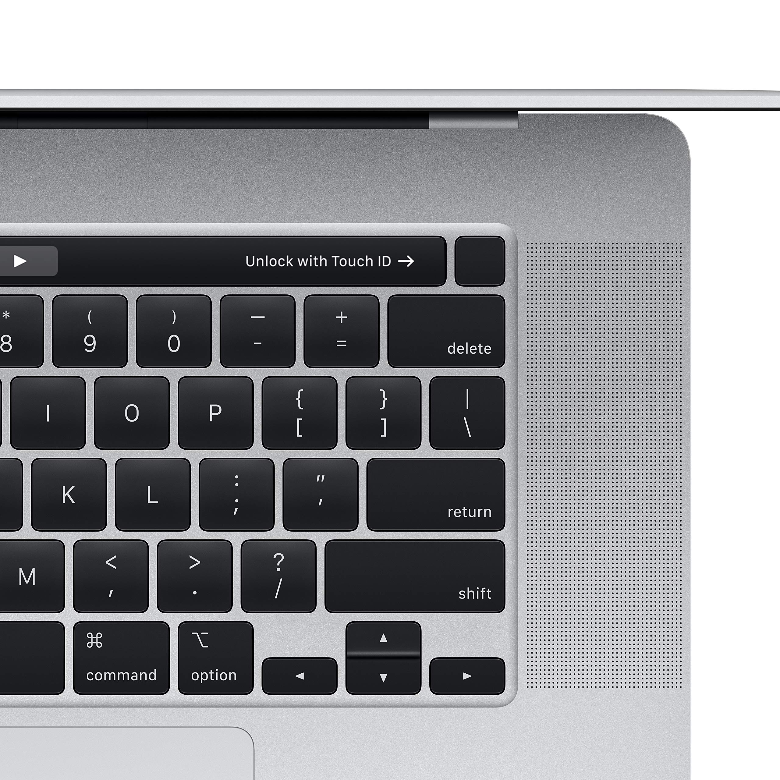 Apple MacBook Pro 2019 mit Intel Core i7 & Touch Bar (16-zoll, 32GB RAM, 512GB SSD-Speicher) (QWERTY Englisch) Silber (Generalüberholt)
