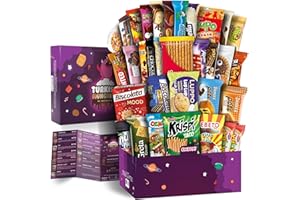 Turkish Munchies by Muekzoin Mega International Snack Box | Premium Exotic Foreign Snacks Unique Food Gifts Included Try Extraordinary Turkish Candies from Around the World 32 Full-Size