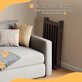 Yaheetech Wooden Dog Gate Indoor 4 Panels 91 cm H x 202 cm L Espresso view 8