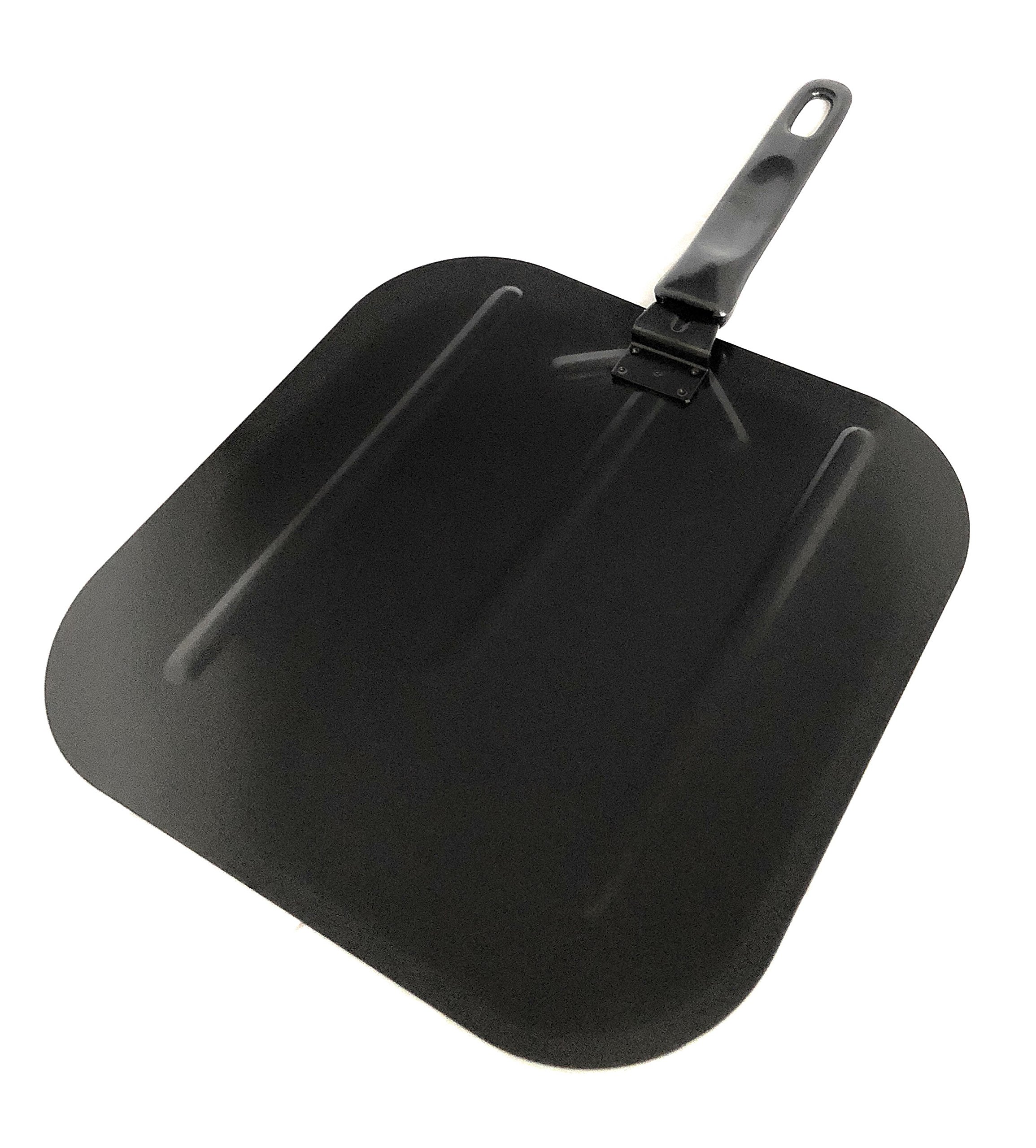 Pizza Peel – High Quality, Non-Stick Coated Pizza Paddle – Steel – Black – AVEX