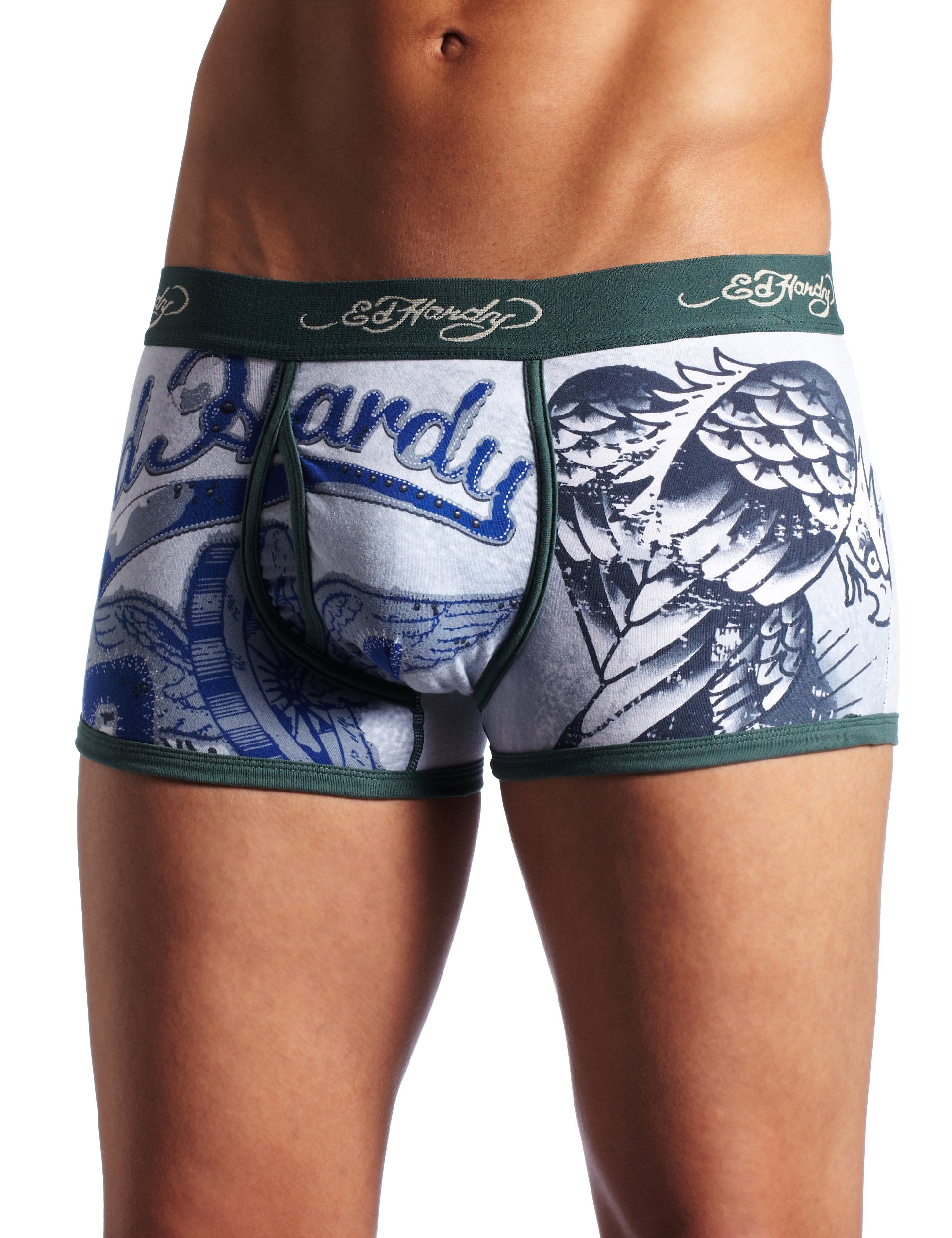 Ed Hardy Men's Premium Bold Eagle Trunk