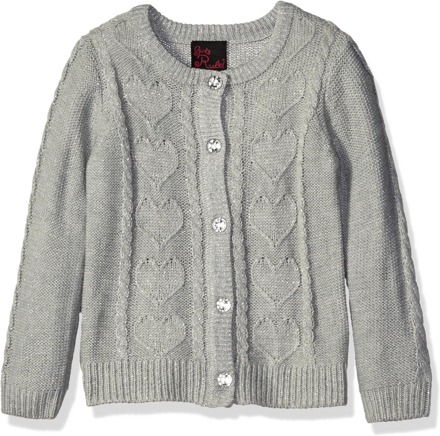 Girls Rule Girls' Cable Stitch Cardigan