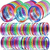 UZLU 160 Pack Valentines Day Gift Glow Bracelets Bulk, Glow in the Dark Party Supplies, 10 Color LED Light Up Bracelets for Adults & Kids Birthday Party Favors Concert New Year Carnival Raves