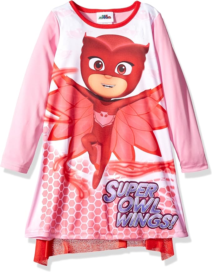 PJ Masks Girls' Little Nightgown Clothing