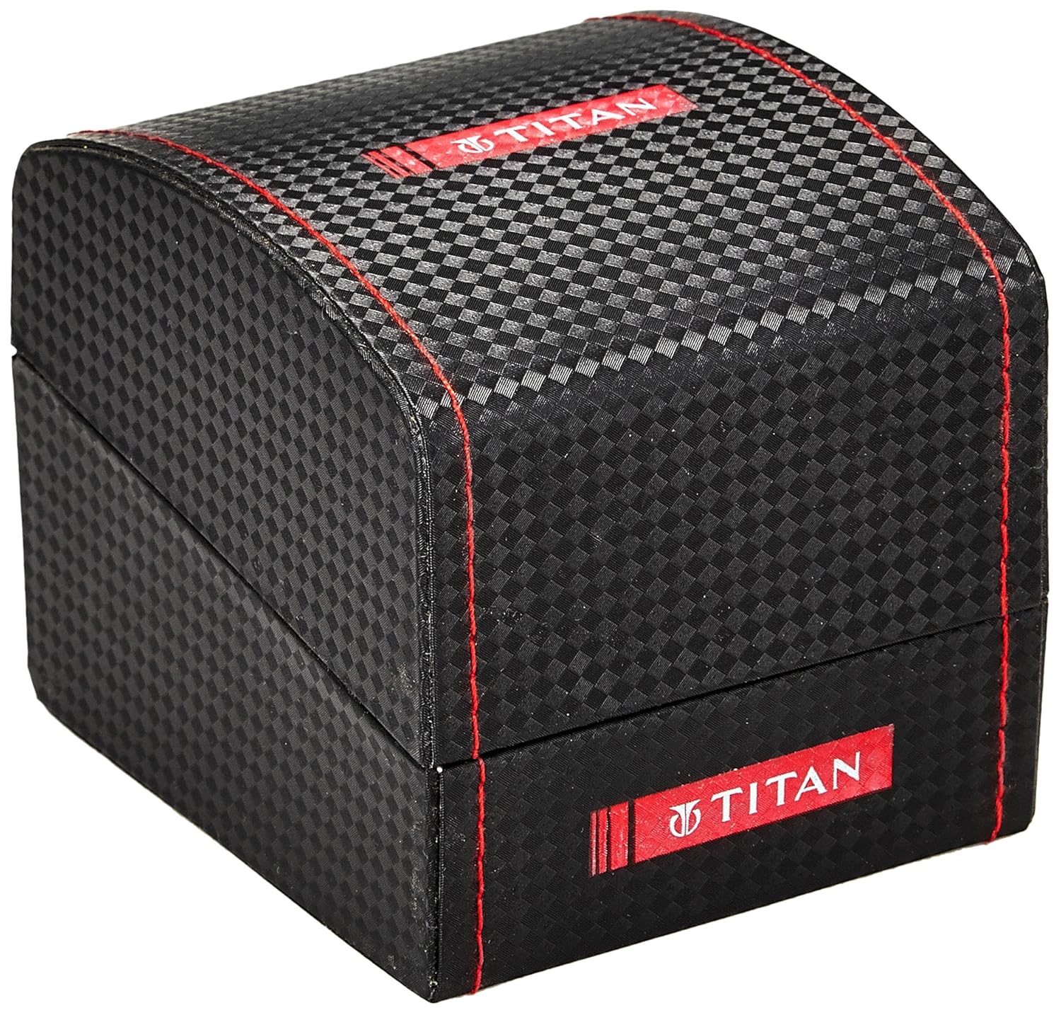 titan analog black dial men's watch - 1622sm01j