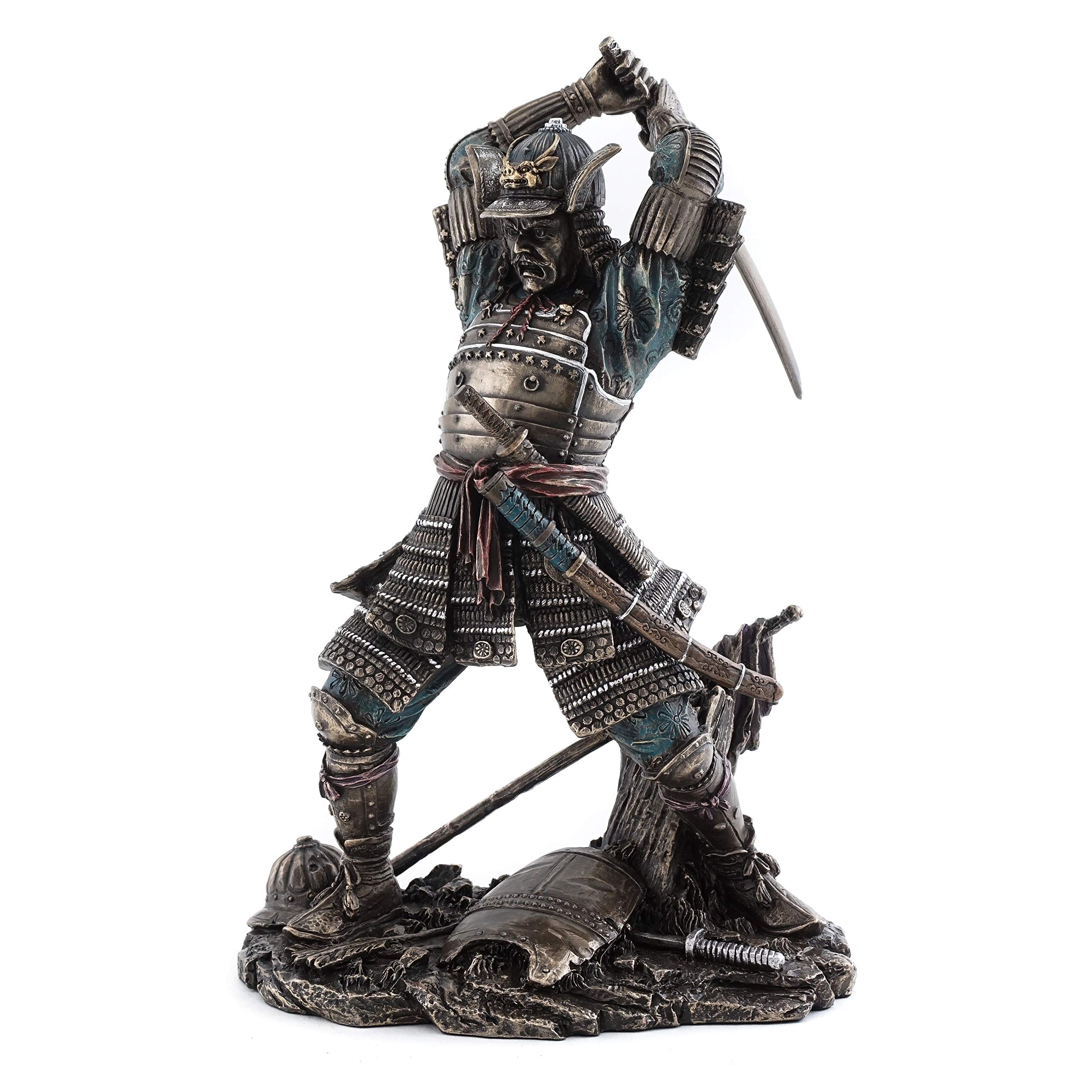 Top Collection Veronese Samurai Warrior In Battle Japanese Statue Figurine