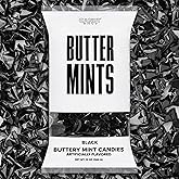 Candy Envy - Black Wrapped Buttermints - 13 oz. Bag - 100 Individually Wrapped Candy Mints