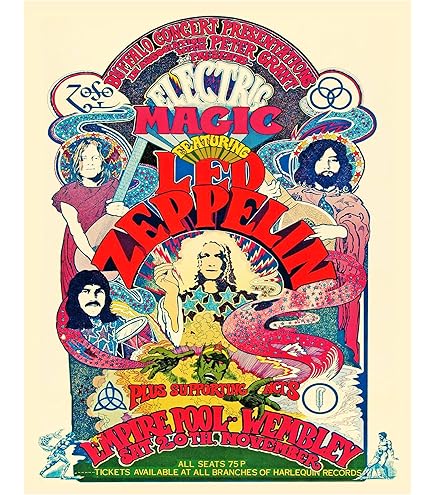 Amazon.com: Led Zeppelin Poster 'Swan Song': Prints: Posters