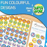 Innoveem Well Done Stickers 200 Colourful Reward Kids Classroom Pack view 3