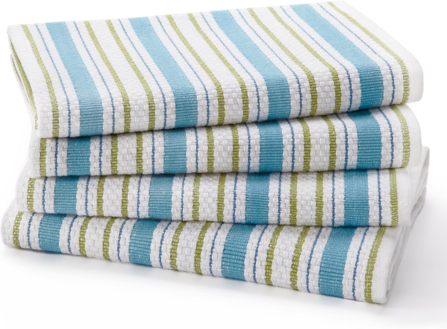 COTTON CRAFT Classic Stripe Set of 4 Pure Cotton Basket