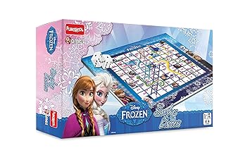 Funskool 4975200 Disney Frozen Snake and Ladders Game, Multi Color