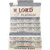 Lord Platinum Double Edge Safety Razor Blades, 100 blades (5x20)
