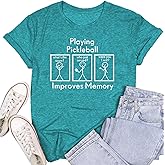 SUWATOIN Women Pickleball Shirt Pickleball Player T-Shirt Pickleball Lover Gift Tee Tops