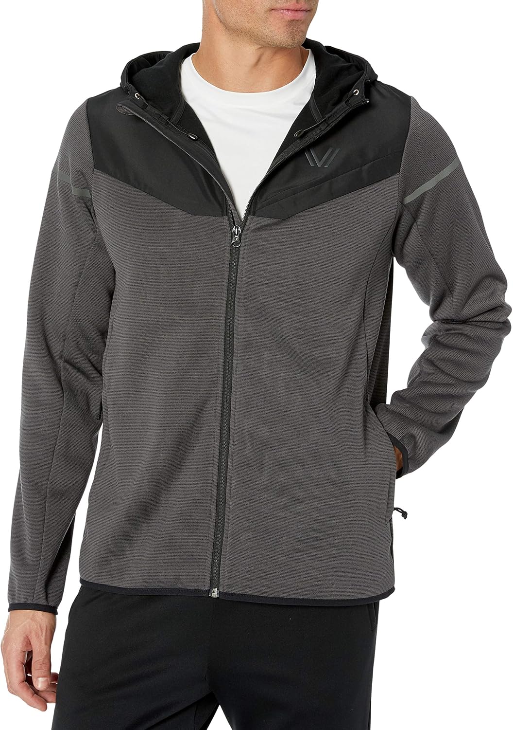 Peak Velocity Men's Axiom Full-Zip Water-Repellent Loose-Fit Jacket: Clothing