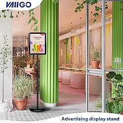 VAIIGO 8.5x11 Inch Adjustable Pedestal Poster Sign