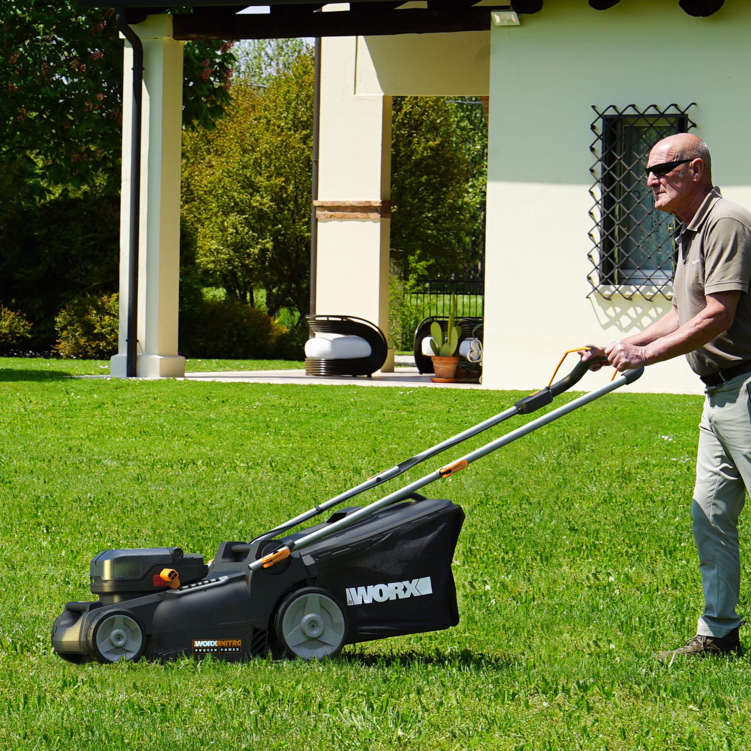 WORX WA3645 Original PowerShare Pro Akku 20V - 5,0 Ah Li-Ion, wiederaufladbar - mehr Sicherheit & längere Laufzeit - mit LED-Anzeige - Innovative Heatshield-Technologie - passend für alle WORX Geräte 9