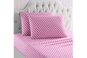 Kute Kids Super Soft Sheet Set - Includes Pillowcase(s); Available in Twin, Full & Queen Size (Queen, Pink)