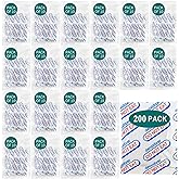 Hombao 200 Packs 500CC Food Grade Oxygen Absorbers (10 Packs x 1 Vacuum Bag) - Long Term Food Storage O2 Absorbers