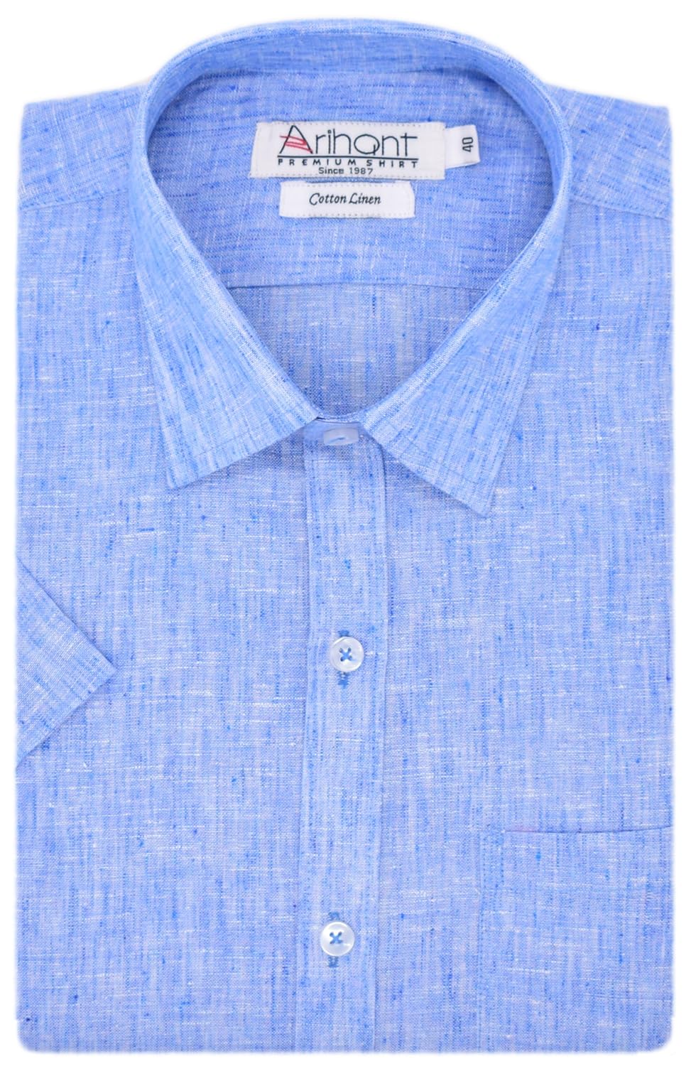 arihant men's cotton linen formal shirt