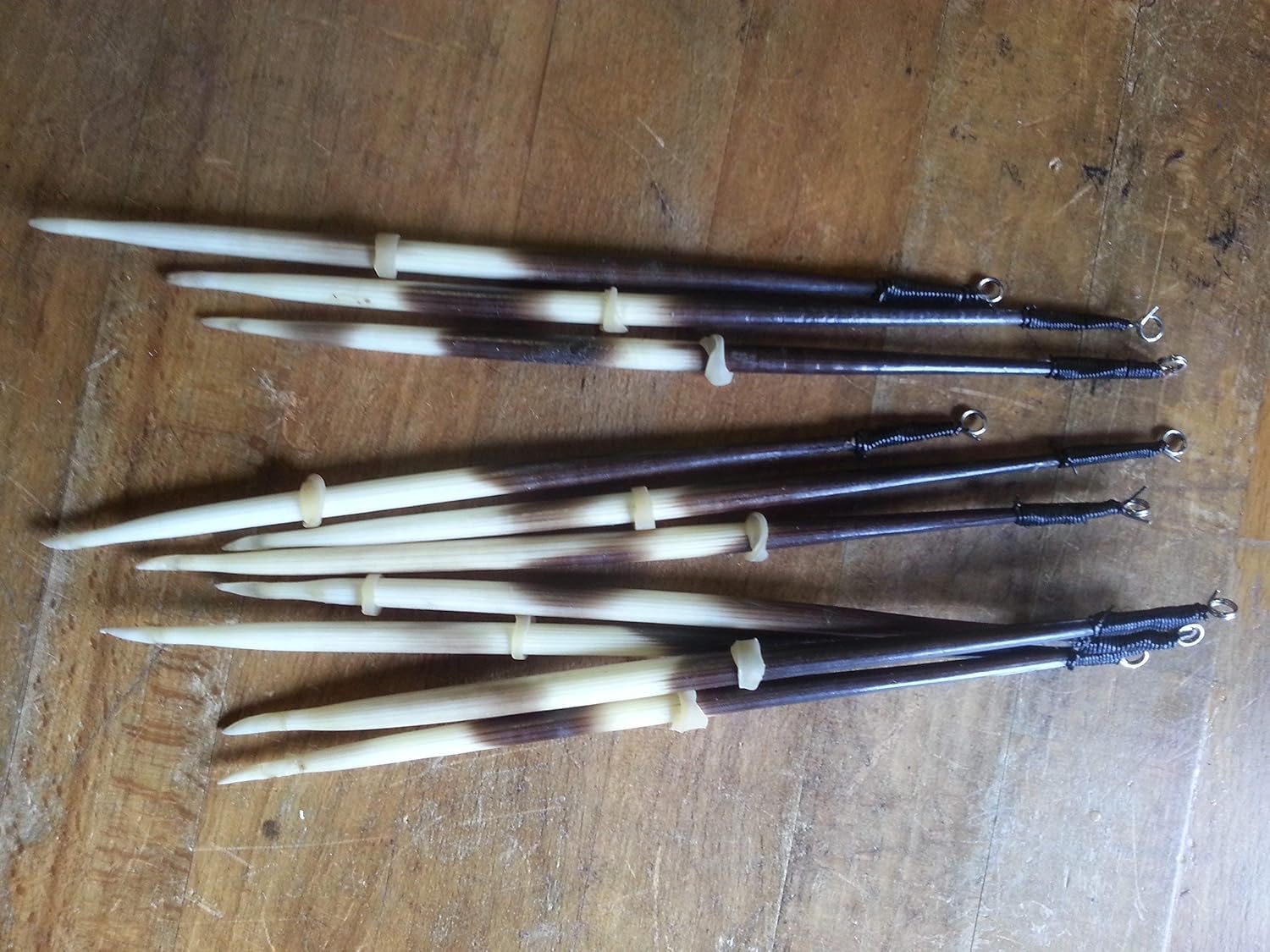 5 Porcupine Quill Fishing Floats, Real Porcupine Quills as
