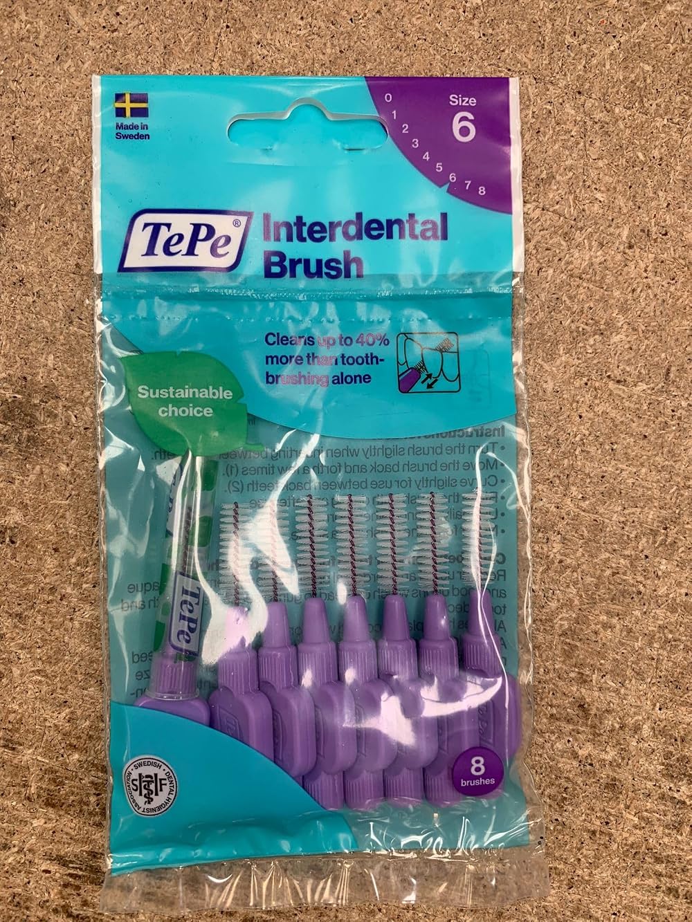 TePe Interdental Brush Purple 1.1 mm Pack of 8 TePe