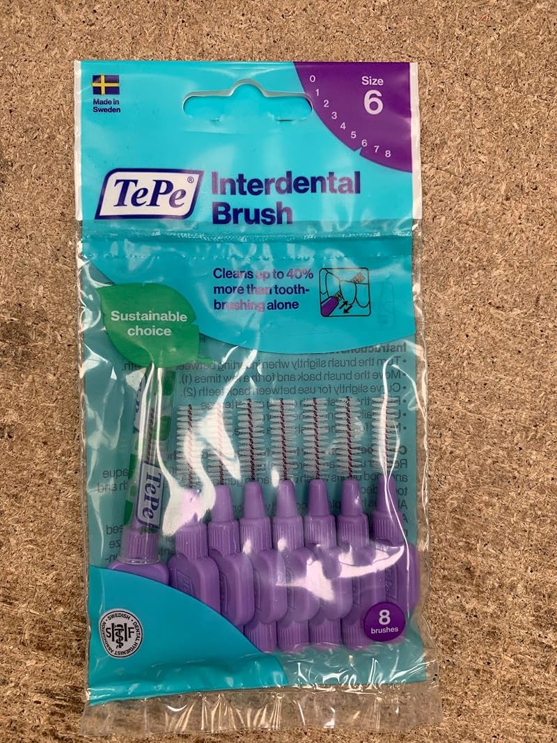 TePe Interdental Brush Purple 1.1 mm Pack of 8 TePe