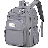 abshoo 32L Big Student Laptop Backpack For College Men Women Middle High School Teen Bookbag Travel Backpack Daypack (Grey)