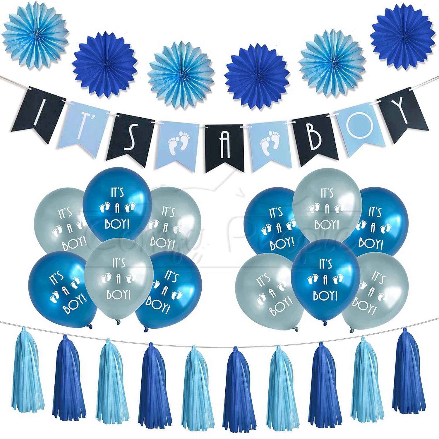Amazon Com Boy Baby Shower Decorations Set 29 Pieces It S A Boy