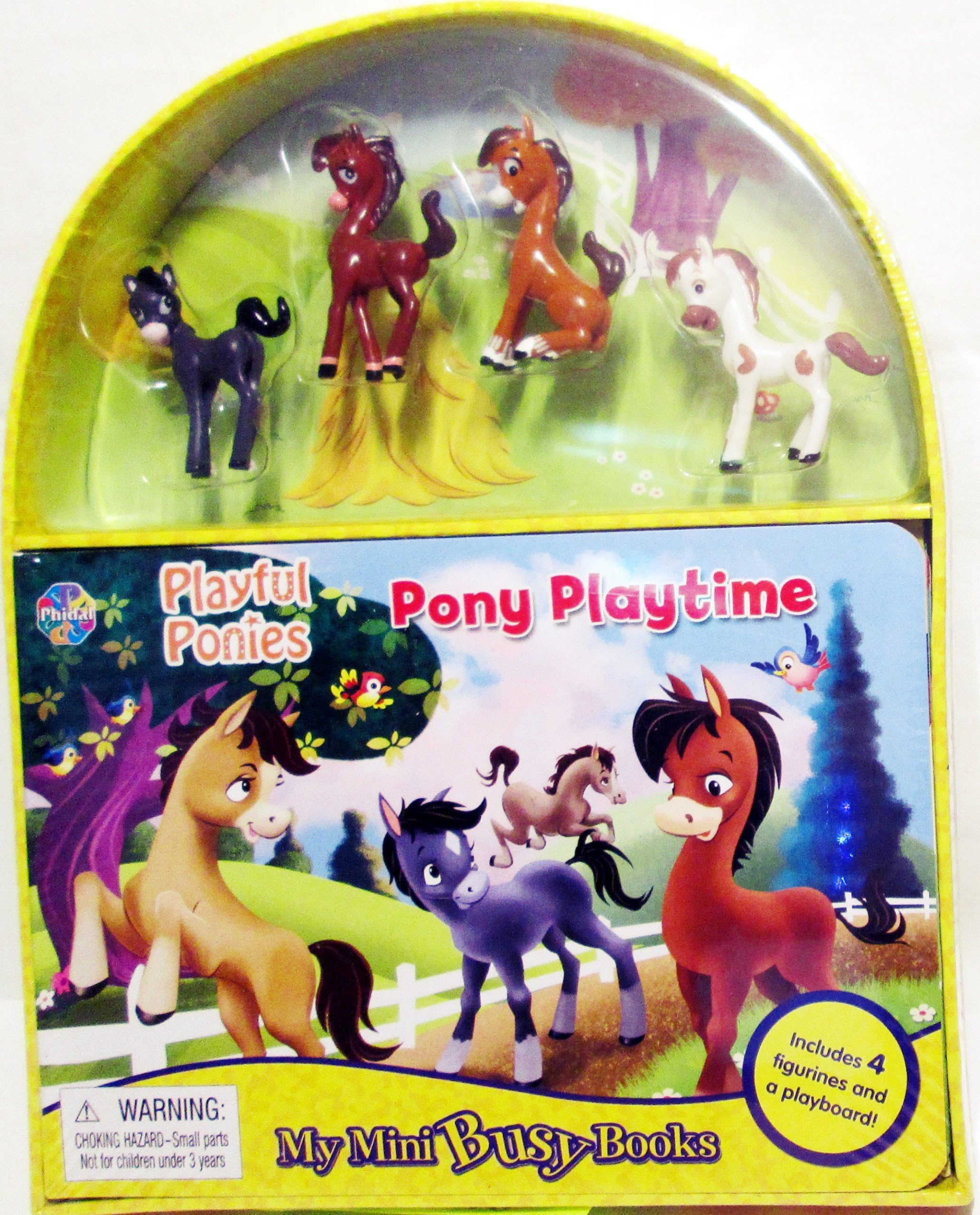 My Mini Busy Books with 4 Playful Ponies and 1 playboard Pony Playtime