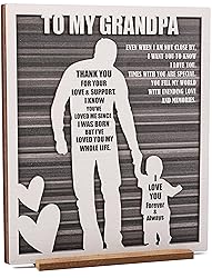 Rustic Grandpa and Grandson Sign - Gifts for