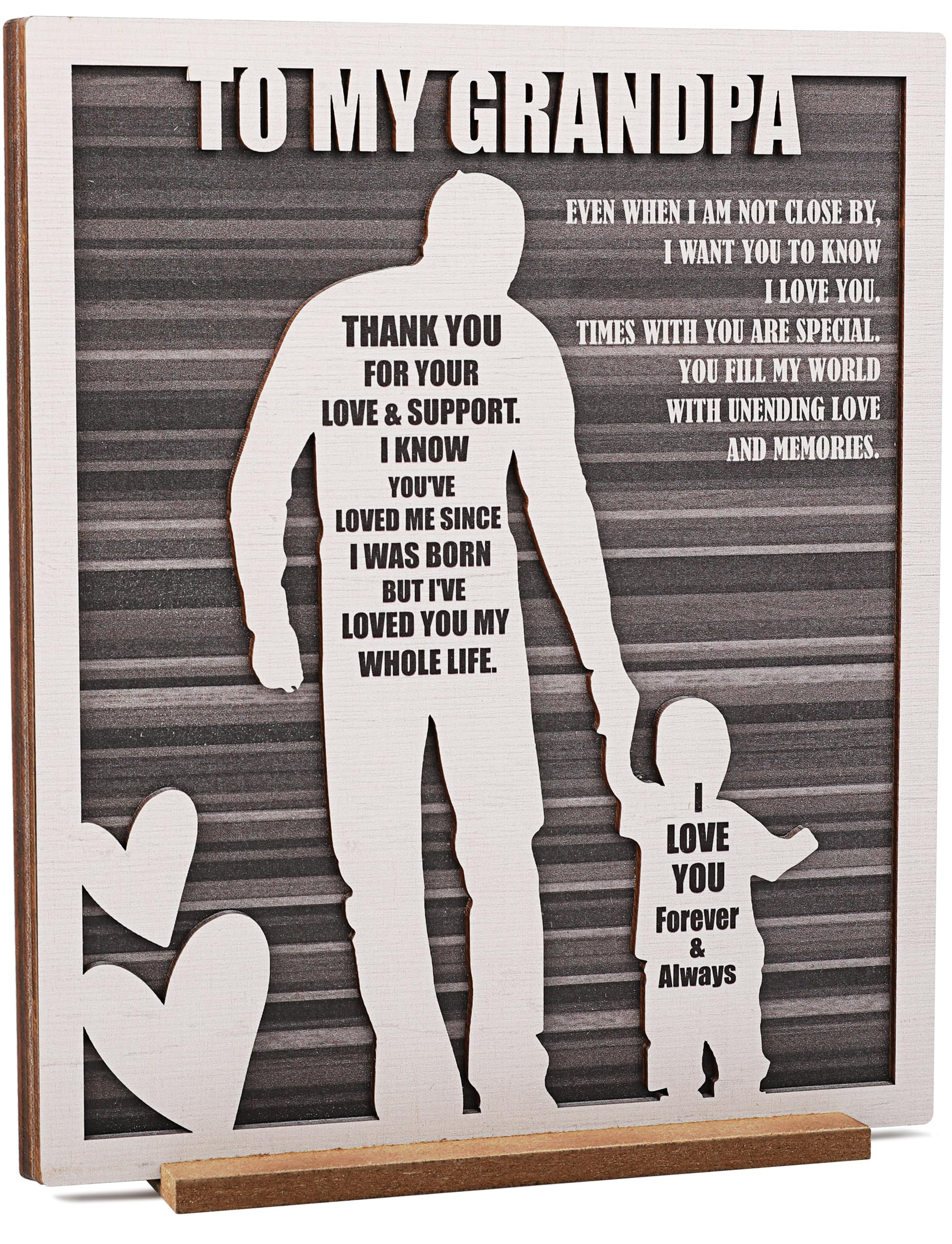 Rustic Grandpa and Grandson Sign - Gifts for