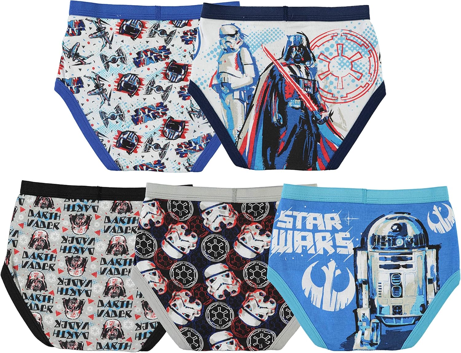 Star Wars Little Boys' Brief (Pack of 5): Clothing