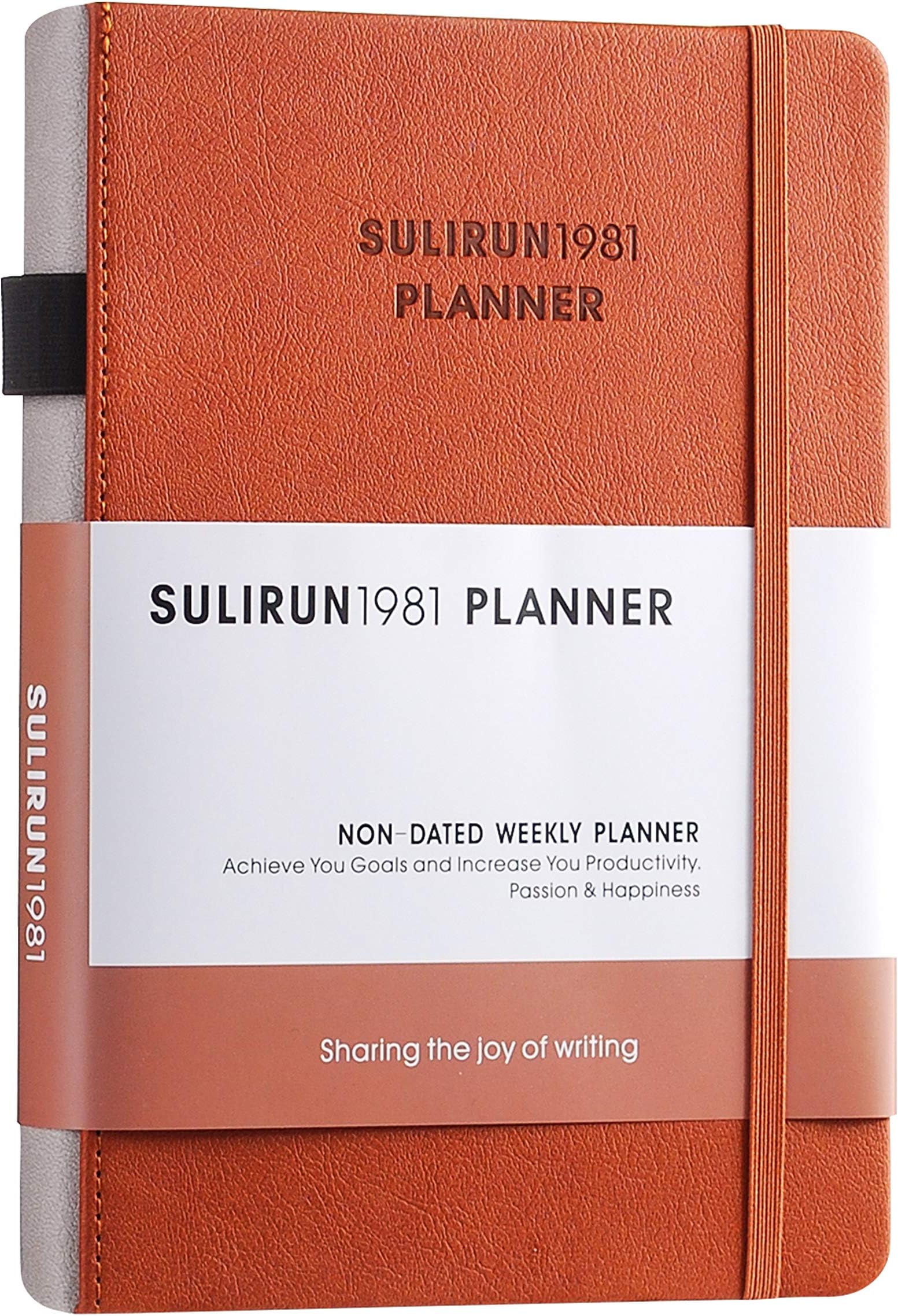 2020 Planner, High Performance Time Management Faux Leather Soft Cover Planner, Hourly/Daily/Weekly/Monthly Planner to Plan Your Learning and Increase Productivity, 8.5" x 5.7"(Brown)