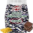 Popping Milk Chocolate Bars with Popping Candy, 40-Count Individually Wrapped Snack Size Chocolate Candies for Goodie Bags, Party Favors, Piñata, Candy Dish, 2 Candy Bags
