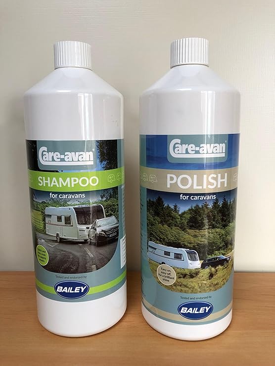 Caravan Shampoo 1 Ltr & Caravan Polish 1 Ltr by Careavan Endorsed by