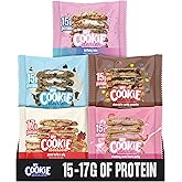My Cookie Dealer Protein Cookies, Variety Pack (5-Pack, 2.2oz Each) - 15-17g of Protein per Cookie - Individually Wrapped Travel Snacks