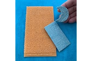 CREATE ALONG WITH POLYMER CLAY TV Texture Sheet Cindi's Crazy Coral Design for Polymer Clay and Mixed Media Stamping