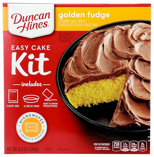 DUNCAN HINES EASY CAKE KIT GOLDEN FUDGE FLAVORED...