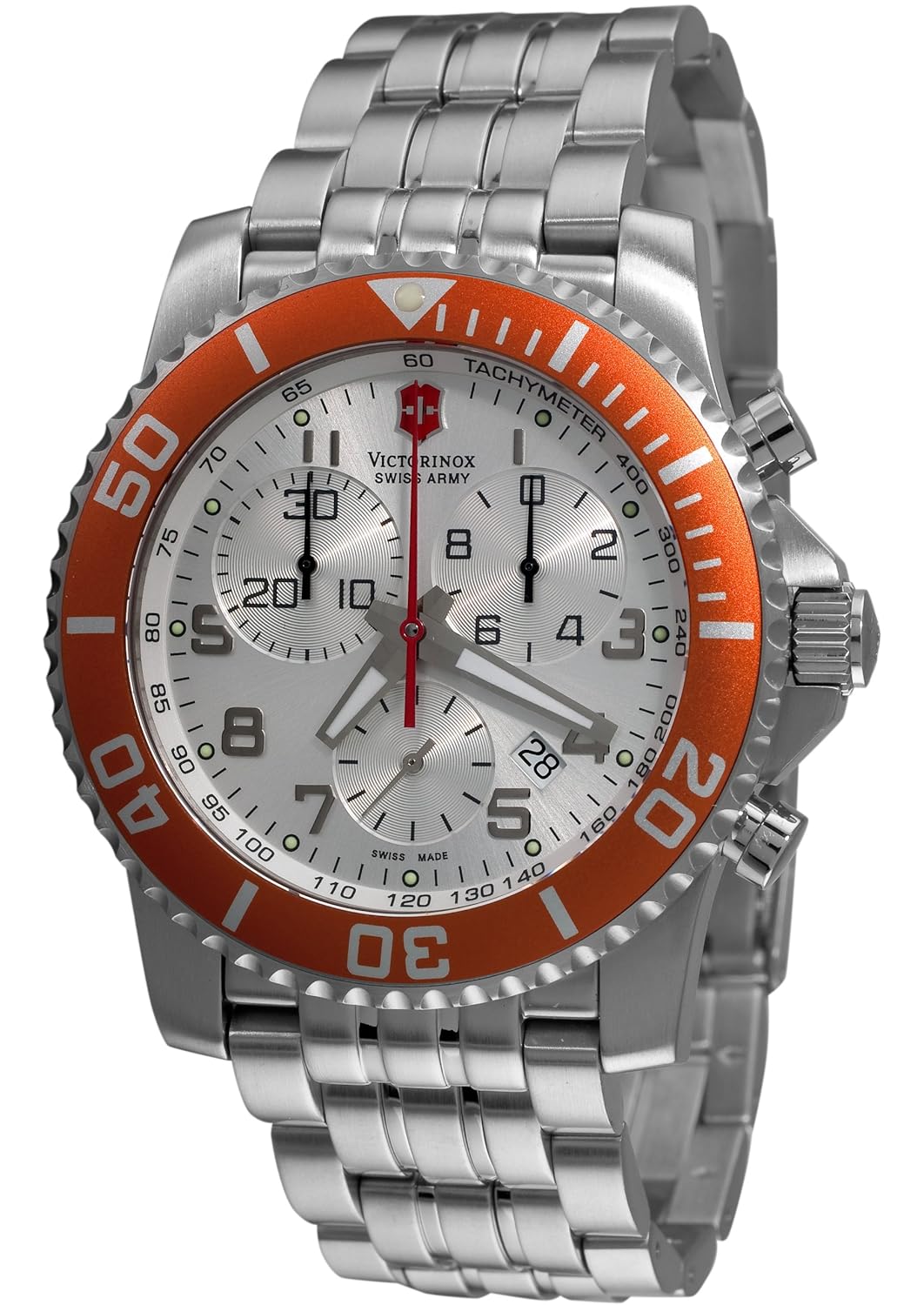 Victorinox Maverick II Silver Dial Stainless Steel Men's Watch 241088