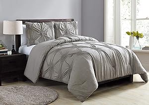 VCNY Home Jenelle Comforter Set, Full/Queen, Grey