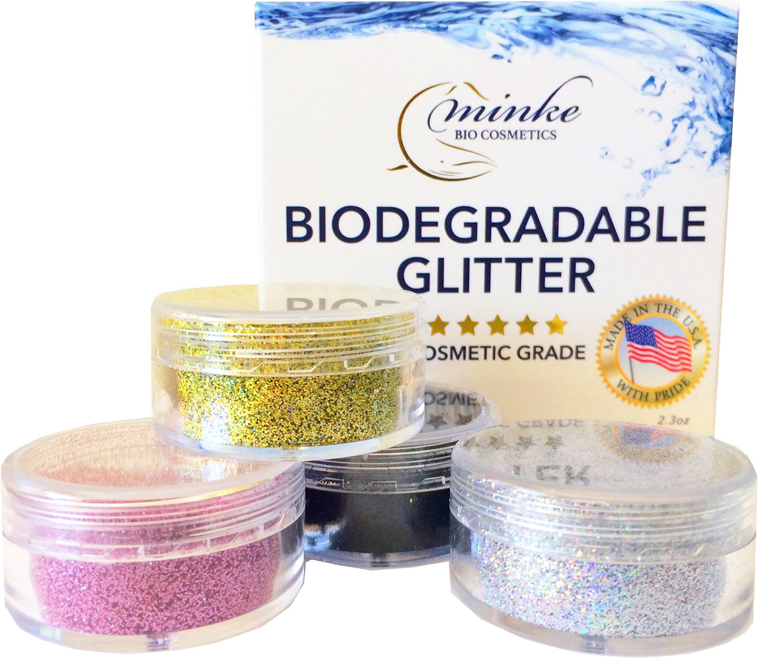 Minke Biodegradable Glitter (Multi Color Combo)