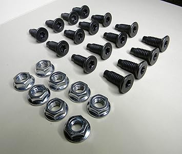 Amazon Com 16 Ea Jeep Wrangler Yj Windshield Torx Screws And 8 Ea Torx Screw Flanged Nuts Home Improvement