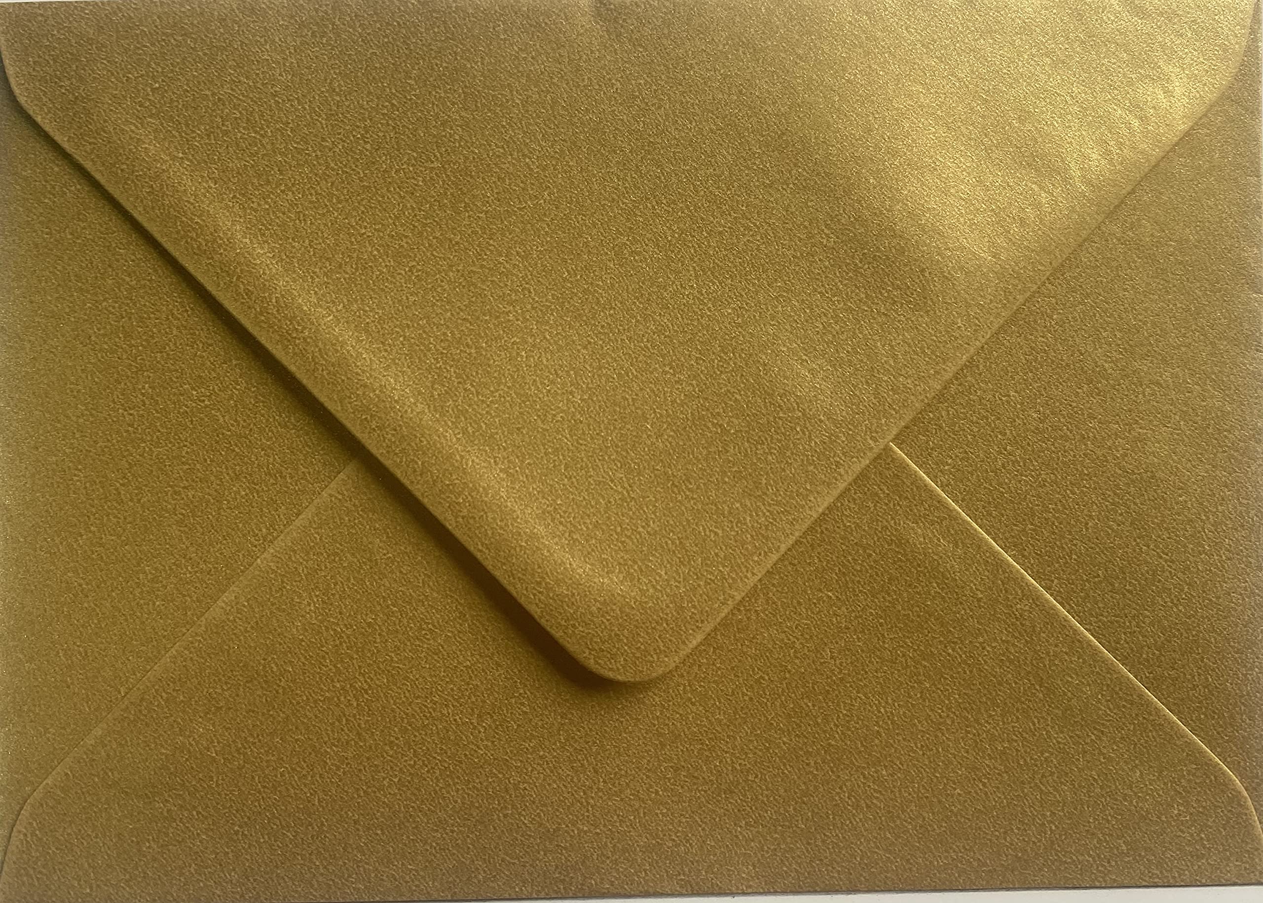 C5 Pearl Gold C5 Coloured Envelopes for A5 Greeting Cards Wedding Invitation Crafts 162x229mm- Pack of 10 envelopes (Pearl Gold)